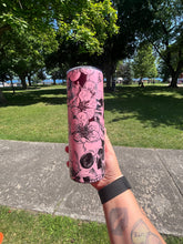 Load image into Gallery viewer, Floral skull tumbler