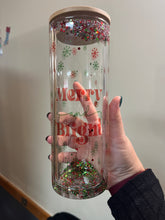 Load image into Gallery viewer, Merry& Bright Snow Globe 20oz Tumblers