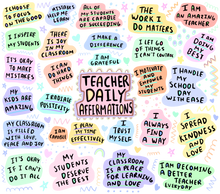 Load image into Gallery viewer, Teachers Daily affirmations
