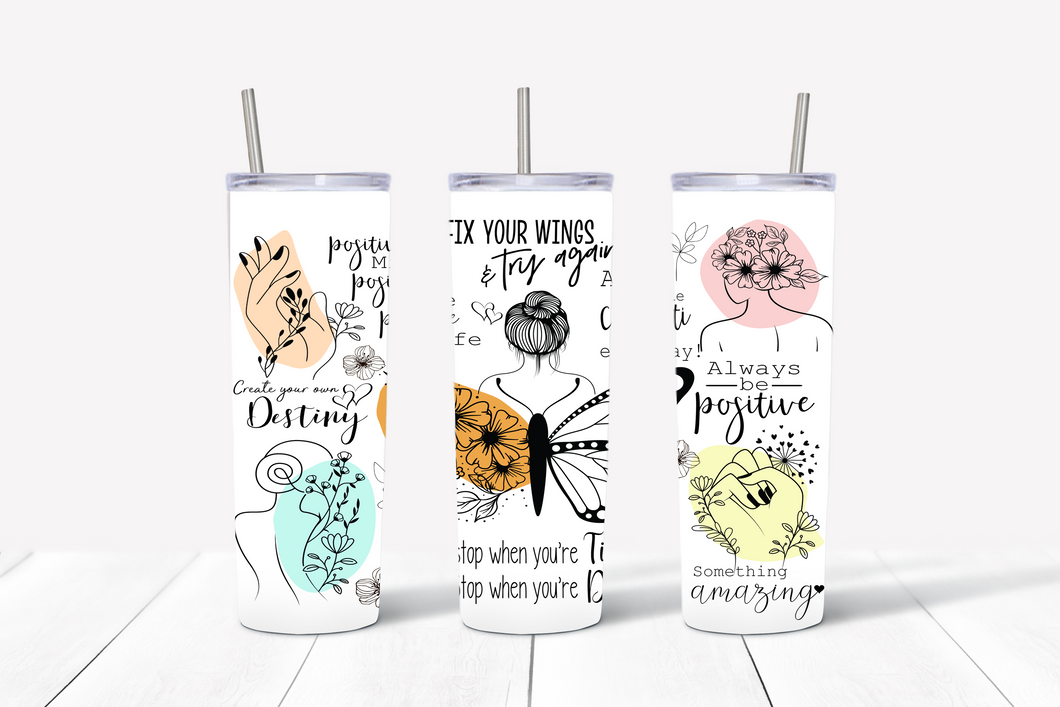 Butterfly affirmations Tumbler