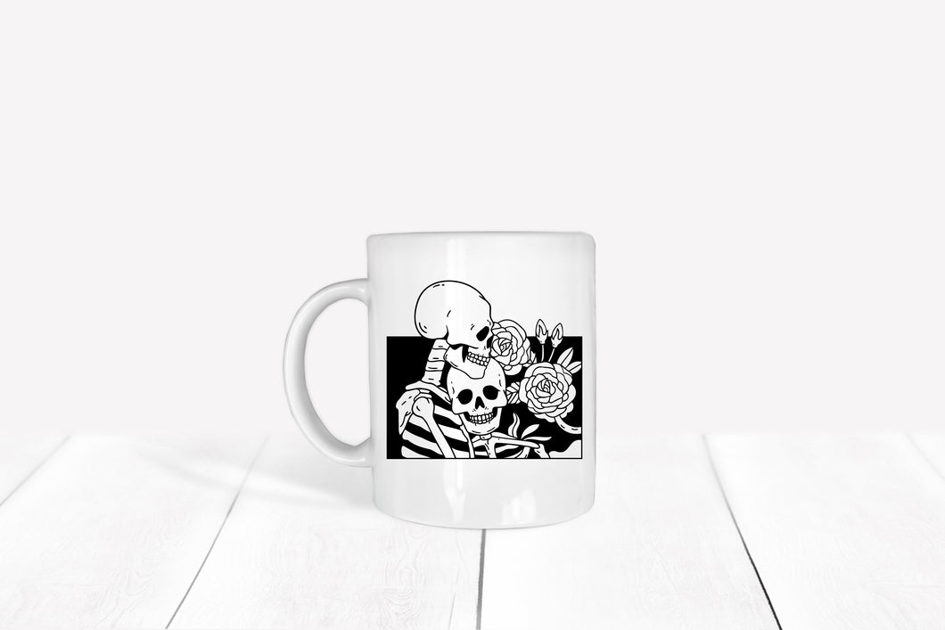 Skeleton lovers mug