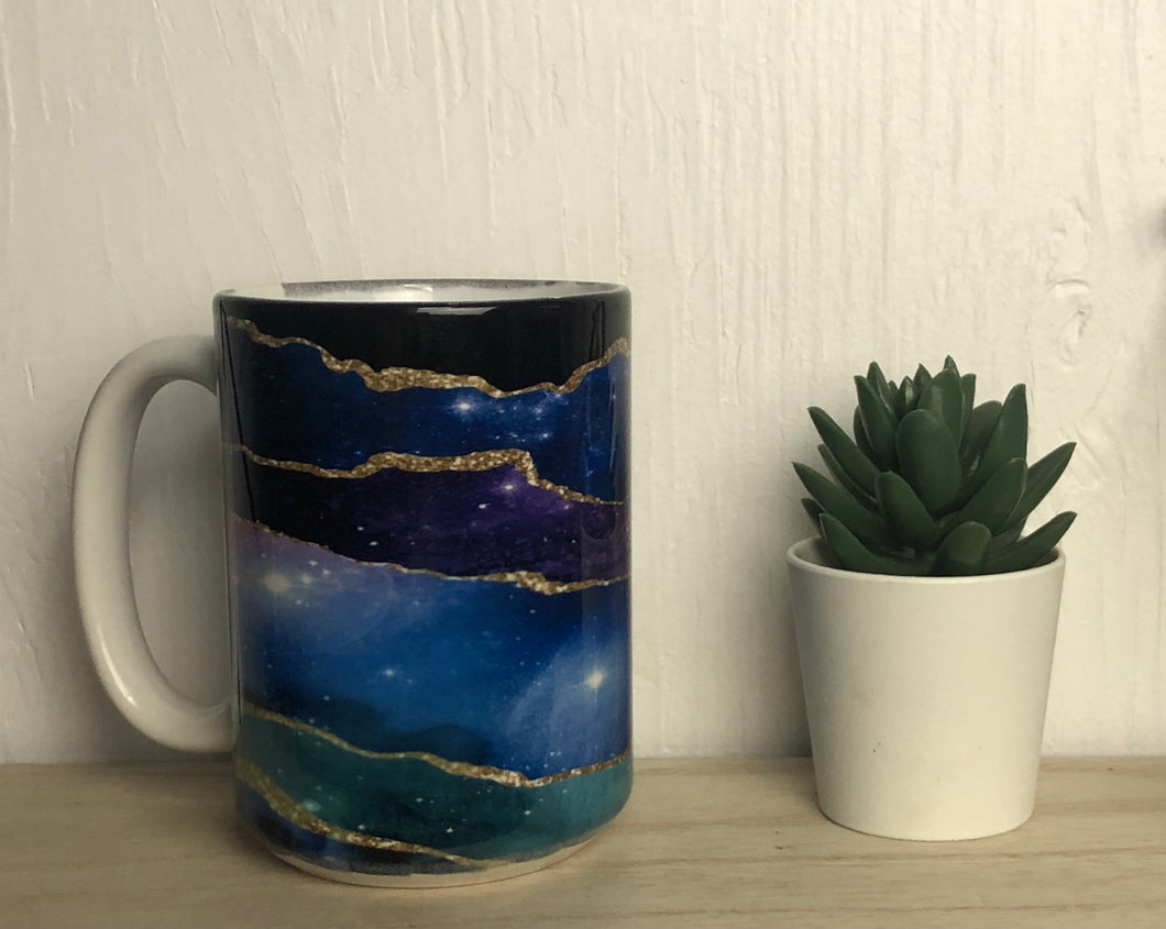 Geode ceramic mug