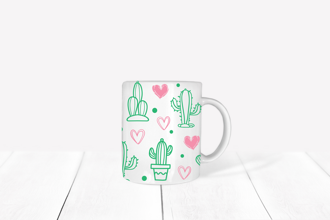 Cactus and hearts