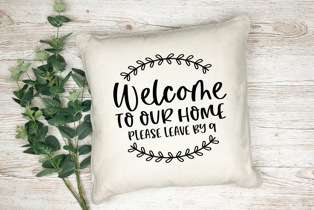 Please leave by 9 pillow case cover